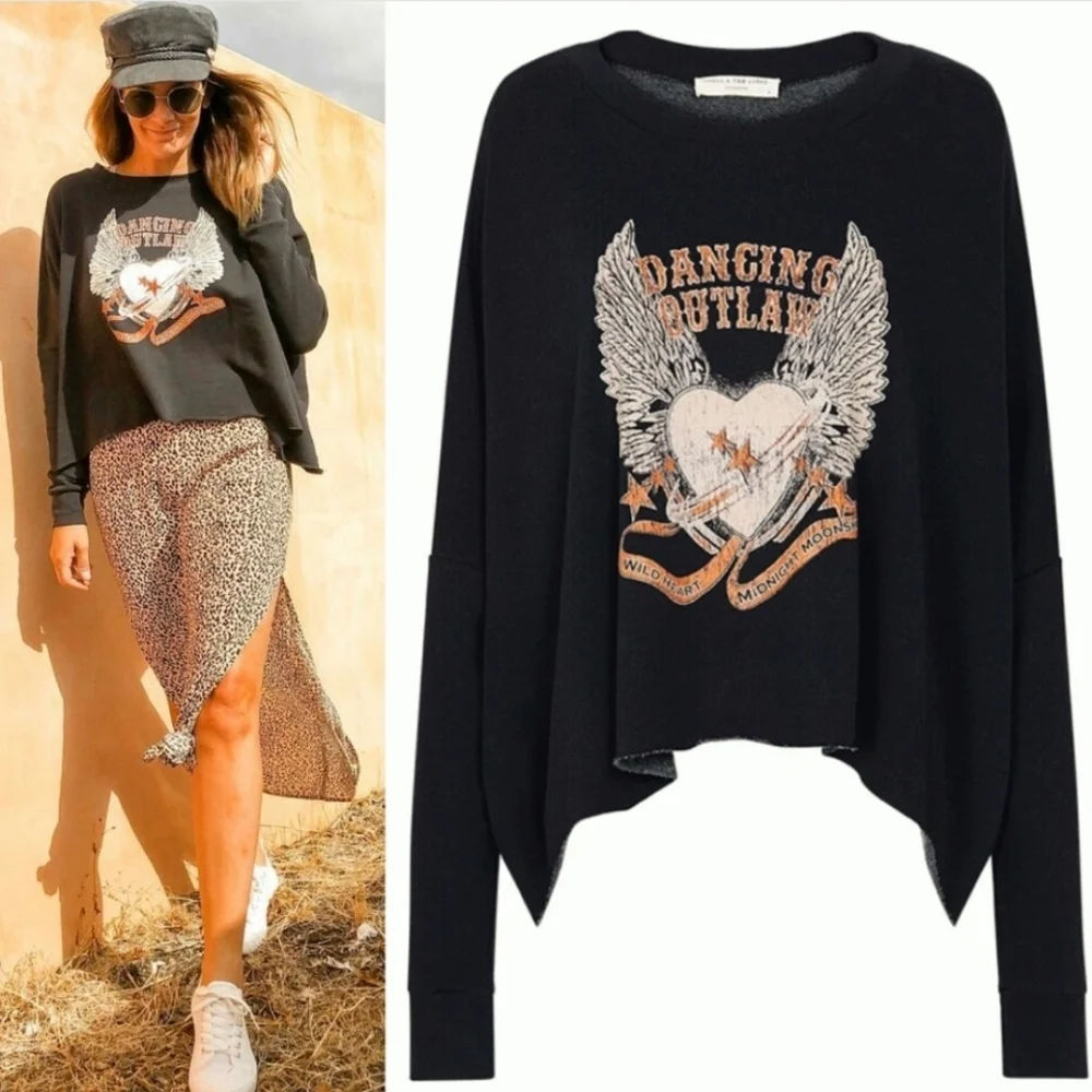 Spell Sweaters New Spell Designs Dancing Outlaw Organic Sweater Sz S